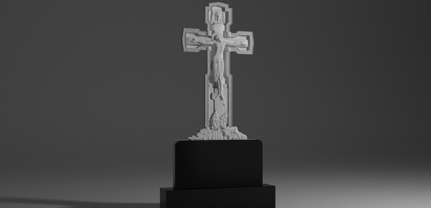 Мраморные кресты на могилу