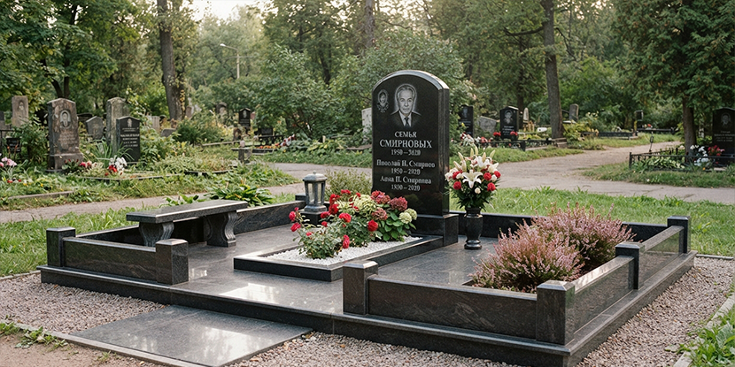 Мемориальный комплекс на могилу: что входит и чем отличается от памятника