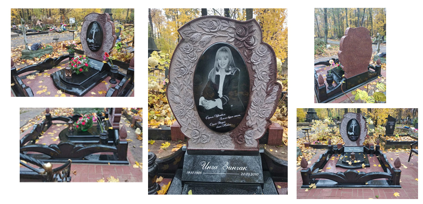 Завершилась установка памятника на Смоленском кладбище Санкт-Петербурга