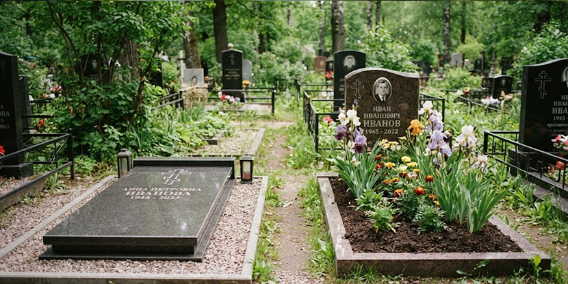 Надгробная плита или цветник: что выбрать для оформления могилы